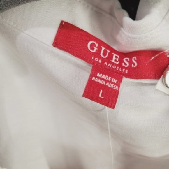 NWT Guess Los Angeles "Challis Dress Robe" Shirt Dress - Picture 11 of 15